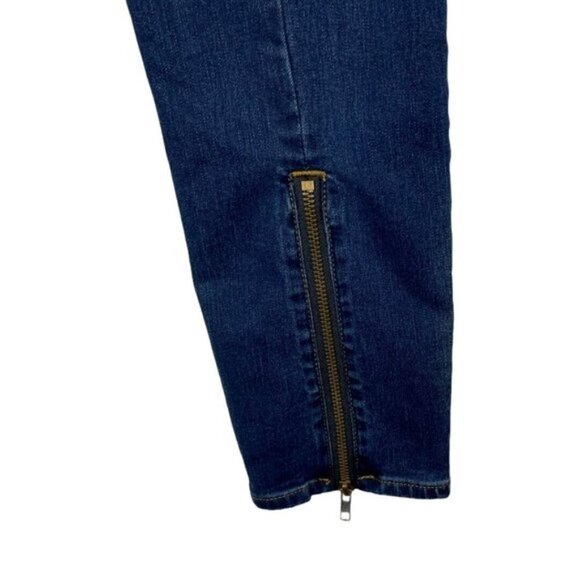 URBAN Outfitters BDG Women's Twig Theo Moto Mid Rise Skinny Jean Dark Wash US 31 - Picture 7 of 10